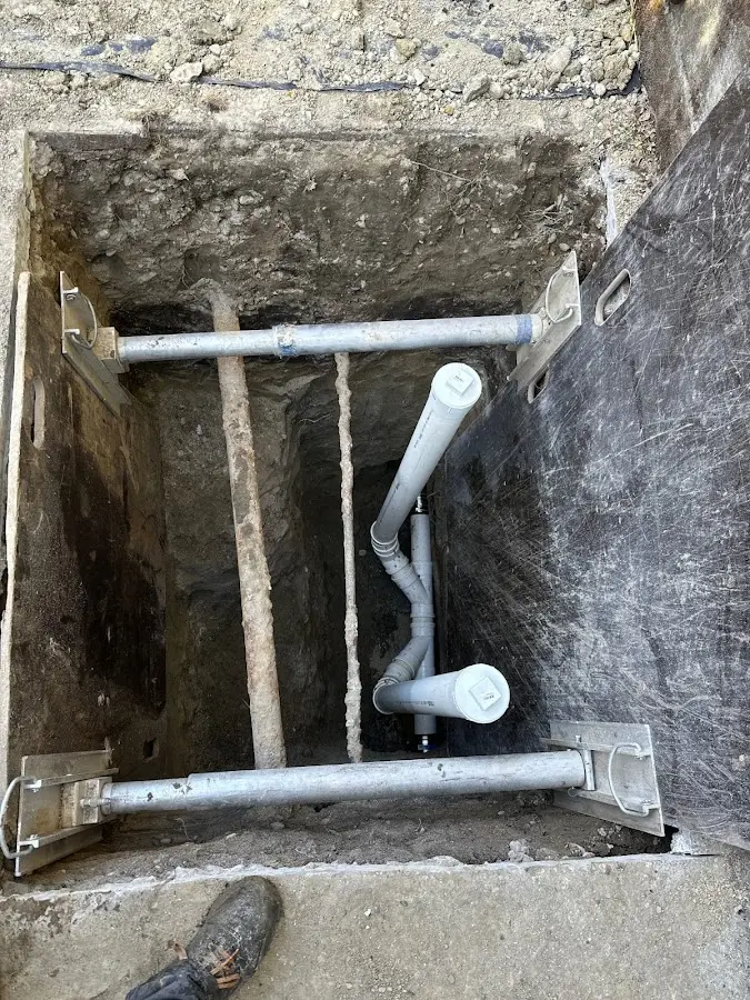 Experienced plumber completing Gas Line Repair work in New Baden